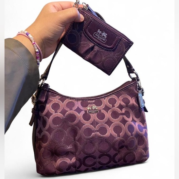 Purple Coach Madison with matching wallet 😍 - Picture 2 of 2
